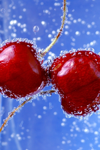 Cherries iPhone Wallpaper