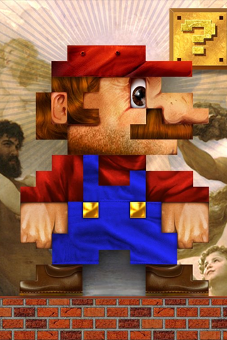 Super Mario Bros. Pixel iPhone Wallpaper