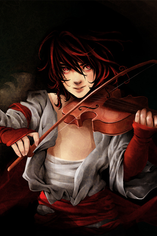 Violin Player iPhone Wallpaper